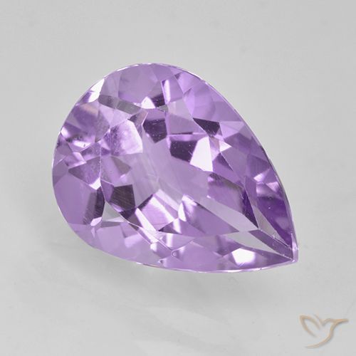 2.17ct طبيعي بنفسجى متوسط جمشت, شكل الكمثرى, VVS-VS