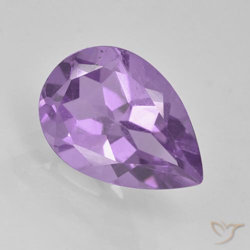 1.96ct طبيعي بنفسجى متوسط جمشت, شكل الكمثرى, VVS-VS