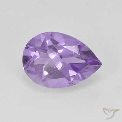1.67ct طبيعي بنفسجى متوسط جمشت, شكل الكمثرى, قليلا جدا