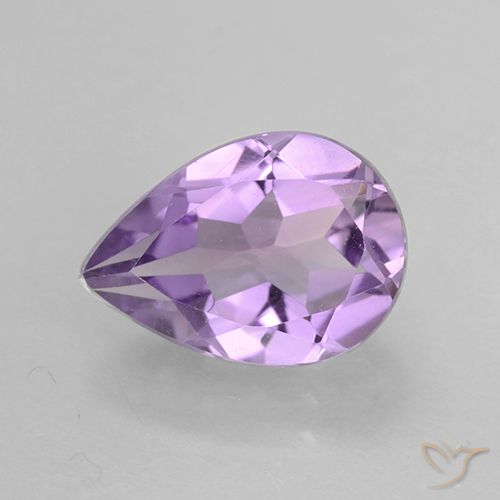 1.71ct طبيعي بنفسجى متوسط جمشت, شكل الكمثرى, VVS-VS