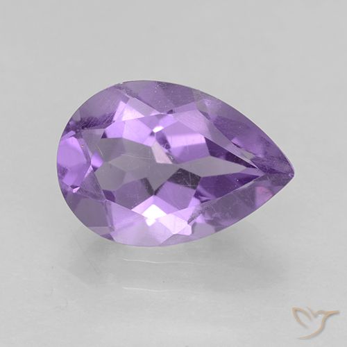 1.79ct طبيعي بنفسجى متوسط جمشت, شكل الكمثرى, قليلا جدا