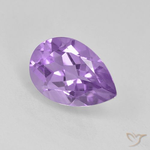 1.90ct طبيعي بنفسجى متوسط جمشت, شكل الكمثرى, VVS-VS