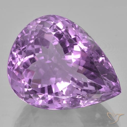 41.21ct طبيعي بنفسجي وردي جمشت, شكل الكمثرى, VVS