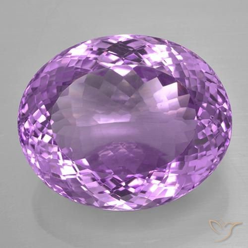 33.35ct طبيعي بنفسجي أرجواني جمشت, بيضوي, IF