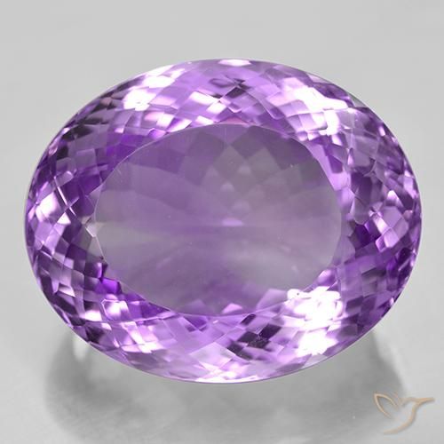 44.51ct طبيعي بنفسجى أرجوانى متوسط جمشت, بيضوي, VVS