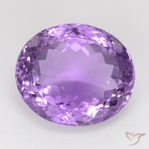 26.88ct طبيعي بنفسجي أرجواني جمشت, بيضوي, IF