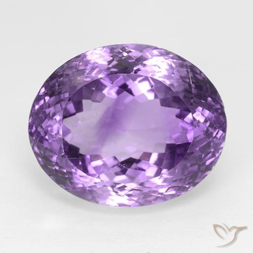 30.81ct طبيعي بنفسجى أرجوانى متوسط جمشت, بيضوي, IF