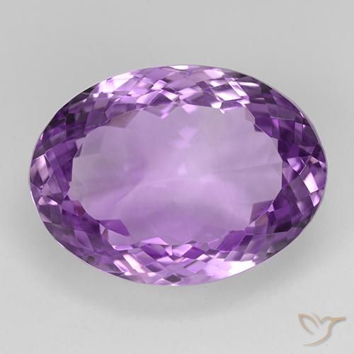 30.78ct طبيعي بنفسجى أرجوانى متوسط جمشت, بيضوي, IF