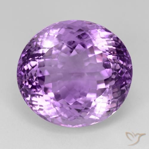 31.90ct طبيعي بنفسجي وردي جمشت, بيضوي, VVS