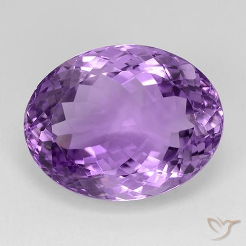 29.02ct طبيعي بنفسجى أرجوانى غامق جمشت, بيضوي, IF