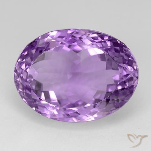 33.57ct طبيعي بنفسجي أرجواني جمشت, بيضوي, IF