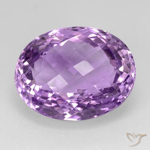26.60ct طبيعي بنفسجي وردي جمشت, بيضوي, VVS