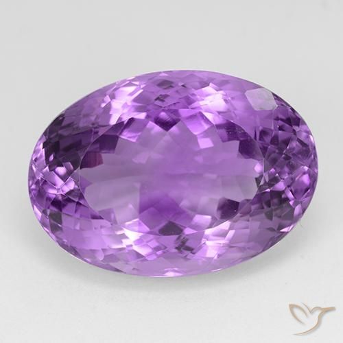 31.04ct طبيعي بنفسجي أرجواني جمشت, بيضوي, IF