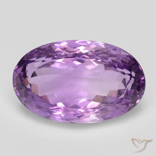 26.39ct طبيعي بنفسجى أرجوانى متوسط جمشت, بيضوي, VVS