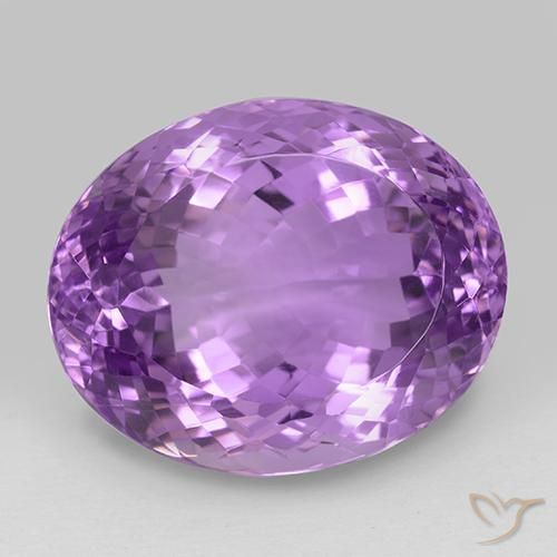 29.78ct طبيعي بنفسجى أرجوانى متوسط جمشت, بيضوي, VVS