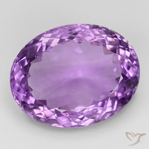 35.44ct طبيعي بنفسجى أرجوانى متوسط جمشت, بيضوي, IF