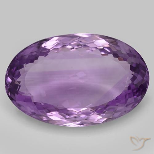 33.63ct طبيعي بنفسجى متوسط جمشت, بيضوي, IF