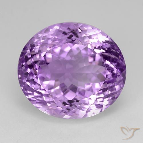 30.39ct طبيعي بنفسجي أرجواني جمشت, بيضوي, VVS
