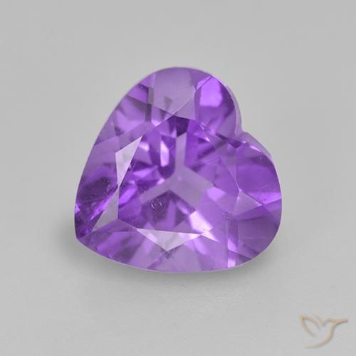 1.77ct طبيعي بنفسجى حيوى جمشت, قلب, قليلا جدا