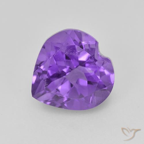 1.79ct طبيعي بنفسجى متوسط جمشت, قلب, قليلا جدا