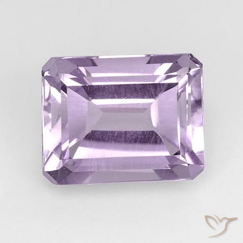 2.55ct طبيعي بنفسجى فاتح جمشت, قص الزمرد, VVS-VS