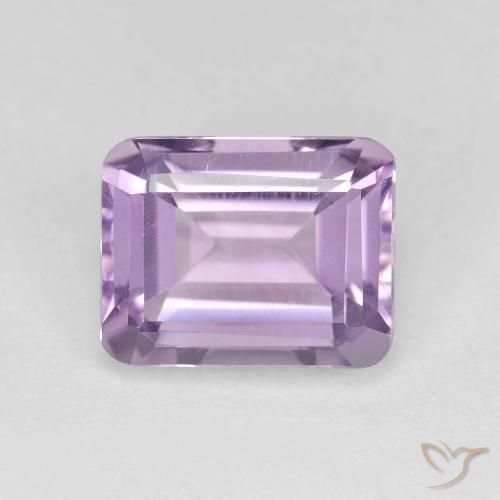 2.37ct طبيعي بنفسجى فاتح جمشت, قص الزمرد, VVS