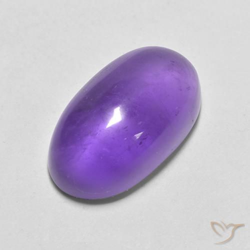 4.66ct طبيعي بنفسجى متوسط جمشت, بيضوي, شفاف