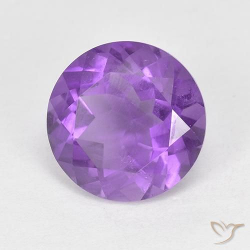 1.76ct طبيعي بنفسجى حيوى جمشت, دائري, قليلا جدا