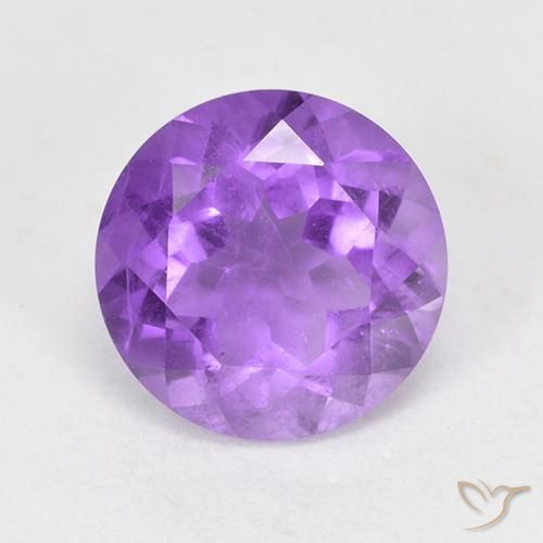 1.78ct طبيعي بنفسجى متوسط جمشت, دائري, قليلا جدا