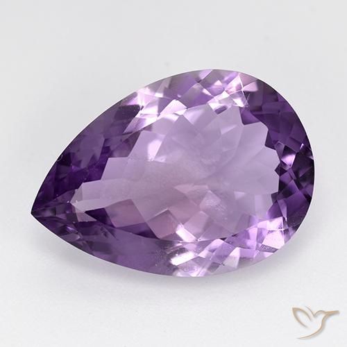 9.04ct طبيعي بنفسجى غامق جمشت, شكل الكمثرى, قليلا جدا