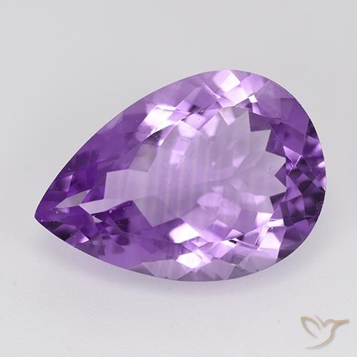 8.73ct طبيعي بنفسجى أرجوانى متوسط جمشت, شكل الكمثرى, VVS-VS