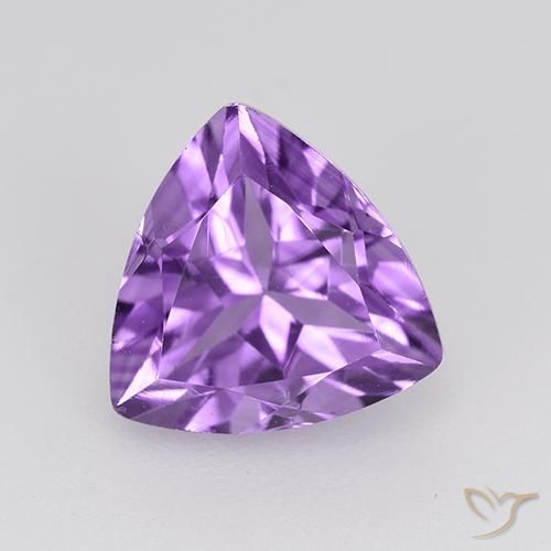 1.64ct طبيعي بنفسجى متوسط جمشت, مثلثى, VVS-VS