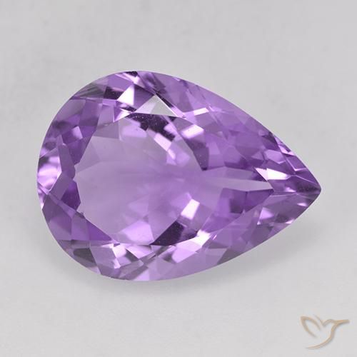 6.86ct طبيعي بنفسجي أرجواني جمشت, شكل الكمثرى, VVS-VS