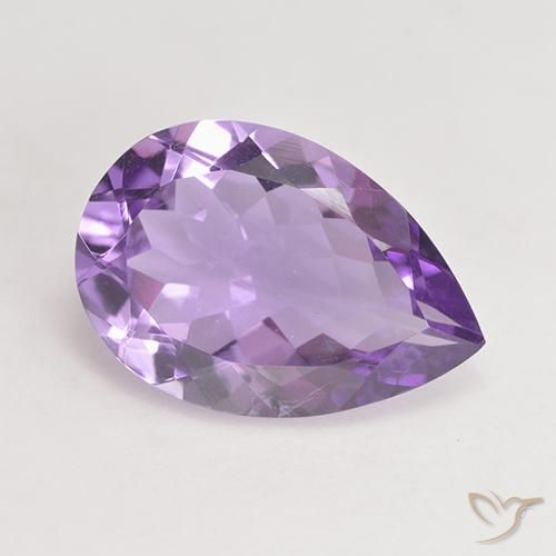 4.46ct طبيعي بنفسجى متوسط جمشت, شكل الكمثرى, VVS-VS