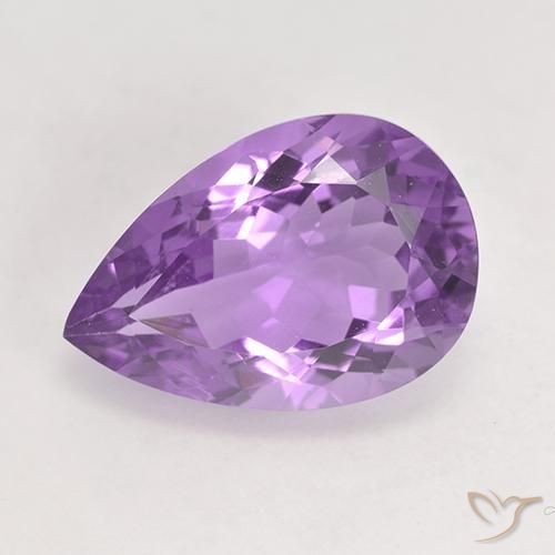 5.48ct طبيعي بنفسجى أرجوانى متوسط جمشت, شكل الكمثرى, VVS-VS