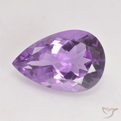 5.07ct طبيعي بنفسجى أرجوانى متوسط جمشت, شكل الكمثرى, VVS-VS