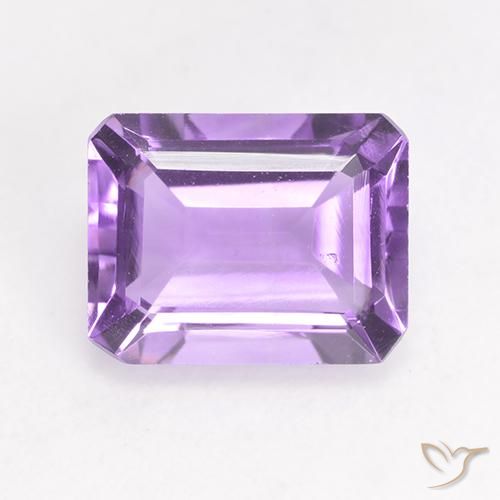 2.00ct طبيعي بنفسجى متوسط جمشت, قص الزمرد, قليلا جدا