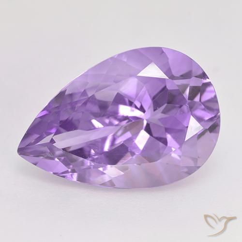 5.68ct طبيعي بنفسجى متوسط جمشت, شكل الكمثرى, VVS-VS