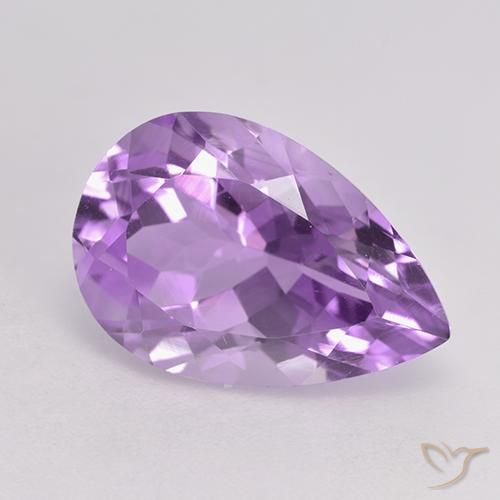 5.68ct طبيعي بنفسجى أرجوانى متوسط جمشت, شكل الكمثرى, VVS-VS