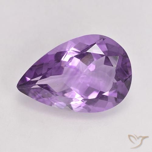 4.74ct طبيعي بنفسجي أرجواني جمشت, شكل الكمثرى, VVS-VS