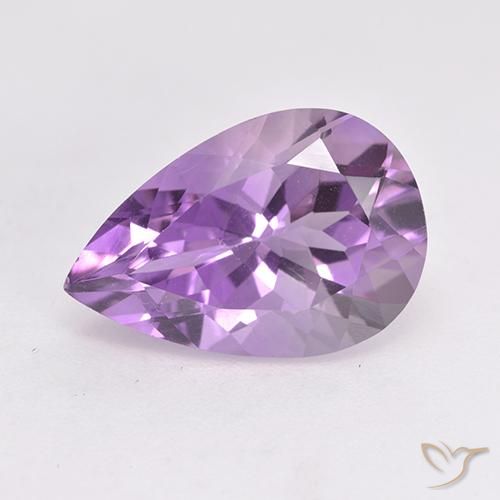 5.13ct طبيعي بنفسجي وردي جمشت, شكل الكمثرى, VVS-VS