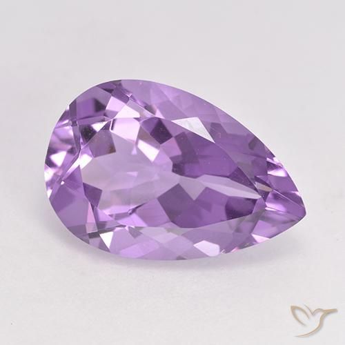 4.94ct طبيعي بنفسجى متوسط جمشت, شكل الكمثرى, VVS-VS