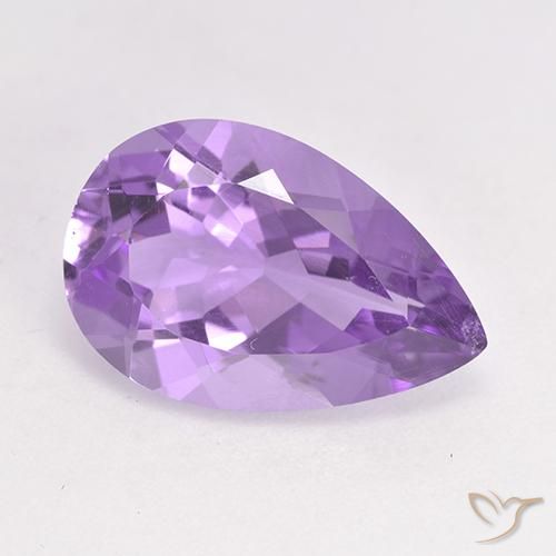 4.64ct طبيعي بنفسجى متوسط جمشت, شكل الكمثرى, قليلا جدا