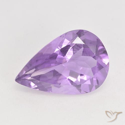 4.32ct طبيعي بنفسجى متوسط جمشت, شكل الكمثرى, VVS-VS