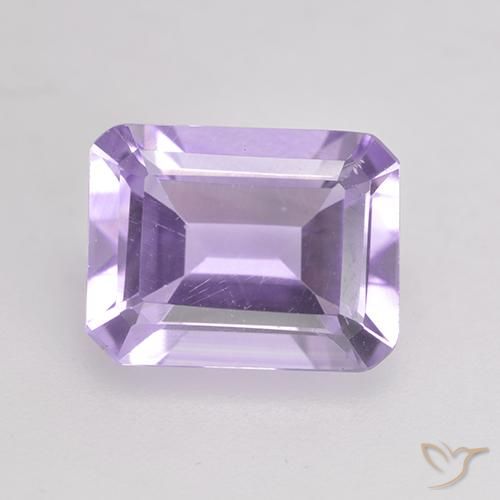 1.97ct طبيعي بنفسجى فاتح جمشت, قص الزمرد, قليلا جدا