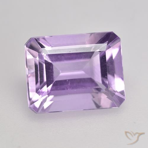2.31ct طبيعي بنفسجى فاتح-متوسط جمشت, قص الزمرد, قليلا جدا