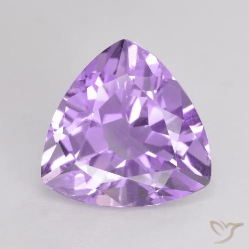 2.74ct طبيعي بنفسجى سوسنى غامق جمشت, مثلثى, VVS-VS
