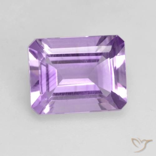 1.98ct طبيعي بنفسجى متوسط جمشت, قص الزمرد, قليلا جدا