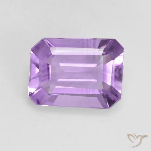 1.88ct طبيعي بنفسجى متوسط جمشت, قص الزمرد, VVS-VS