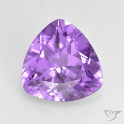 2.79ct طبيعي بنفسجى متوسط جمشت, مثلثى, قليلا جدا